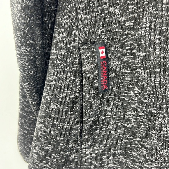 Canada Weather Gear Jacket Womens 1X Black Gray Fleece Full Zip Hoodie Plus NEW - Picture 4 of 10